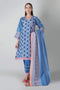 Khaadi Spring Collection 2021 – 3PC Suit · Printed Suit · A21141 Blue