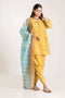 Khaadi Winter Vibe Collection 2019 – CA19504 Yellow 3Pc