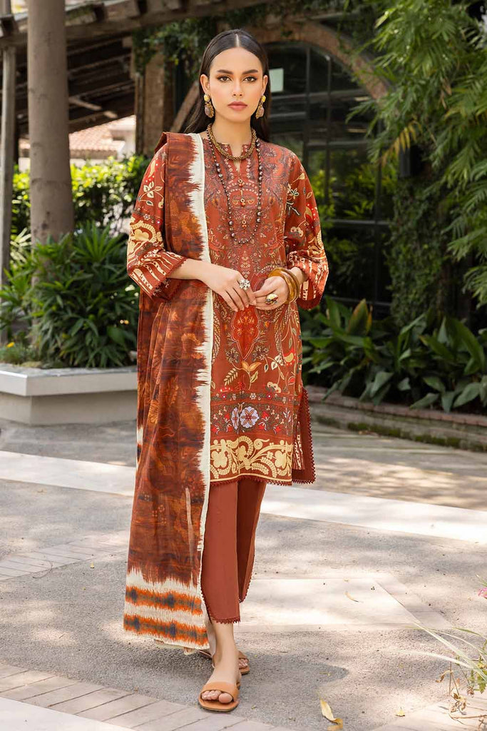 Gul Ahmed – 3PC Digital Printed Cambric Suit with Lawn Dupatta CBN-32014