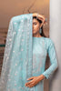 Gul Ahmed Pre-Fall – 3PC Embroiderd Cotton Silk Suit with Embroidered Organza Stripe Dupatta PM-32070