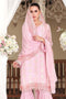 Gul Ahmed Festive Jewelled Collection 2018 – Light Pink 3 Pc Blended Chiffon FE-115