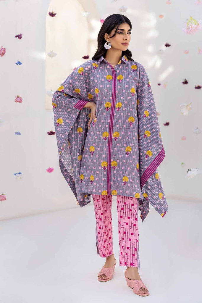 Gul Ahmed Pre-Fall – 2PC Printed Cambric Suit TCN-32007