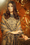 AlKaram Winter Collection 2019 – 3 Piece Printed Khaddar Suit with Khaddar Dupatta – FW-05-19-Brown