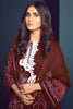 AlKaram Winter Collection – Three Piece Embroidered Cotail Suit With Printed Cotail Viscose Dupatta – FW-09-20-Maroon