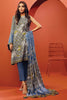 AlKaram Winter Collection – Three Piece Printed Twill Suit With Printed Twill Viscose Dupatta – FW-12.1-20-Blue