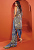AlKaram Winter Collection – Three Piece Printed Twill Suit With Printed Twill Viscose Dupatta – FW-12.1-20-Blue