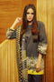 AlKaram Winter Collection 2019 – 3 Piece Printed Khaddar Suit with Printed Shawl – FW-13-19-Dark Grey