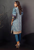 AlKaram Winter Collection – Two Piece Embroidered Khaadar Suit With Dyed Khaddar Trouser – FW-21.1-20-Blue