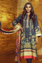 AlKaram Winter Collection 2019 – 3 Piece Printed Cotton Satin Suit with Fancy Dupatta – FW-29-19-Blue