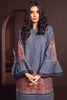 AlKaram Winter Collection – One Piece Embroidered Denim Shirt – FW-29.1-20-Blue