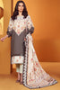 AlKaram Winter Collection – Three Piece Printed Khaddar Suit With Printed Khaddar Dupatta – FW-38.1-20-Grey
