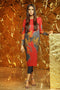 AlKaram Winter Collection 2019 – 2 Piece Printed Twill Viscose Suit with Twill Viscose Trouser – FW-39-19-Orange