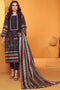AlKaram Winter Collection – Three Piece Printed Khaddar Suit With Printed Khaddar Dupatta – FW-39.1-20-Black