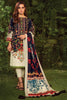 AlKaram Winter Collection – Three Piece Printed Khaddar Suit With Printed Khaddar Dupatta – FW-42-20-Navy Blue