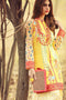 Gul Ahmed Gypsy Folk Lawn Collection - Yellow 2 Pc Embroidered Blended Chiffon GT-07