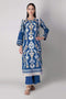 Khaadi Spring Collection 2021 – 2PC Suit · Printed Kameez Pants · J21207 Blue