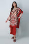 Khaadi Spring Collection 2021 – 2PC Suit · Printed Kameez Pants · J21209 Red