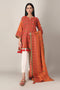 Khaadi Spring Collection 2021 – 2PC Suit · Printed Kameez Dupatta · L21115 Orange