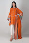 Khaadi Spring Collection 2021 – 2PC Suit · Embroidered Kameez Dupatta · M21106 Orange