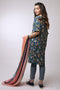 AlKaram MAK Spring/Summer Volume 2 – 2 Piece Printed Suit with Printed Viscose Stole - MAK-B-002-19-2-Blue