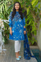 AlKaram MAK Spring/Summer 2020 – Two Piece Printed Lawn Suit With Viscose Dupatta - MAK-E-002-20-Blue