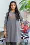 AlKaram MAK Spring/Summer 2020 – One Piece Embroidered shirt - MAK-G-001-20-grey
