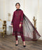 Zarif Festive Eid Lawn Collection – DARK RUBY