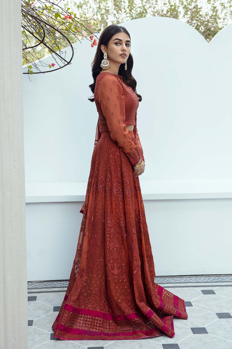 Barkha By Charizma Embroidered Chiffon Suits Unstitched 3 Piece CRZ23B CBK-07 - Premium Collection