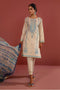 Zellbury Luxury Collection – Embroidered Shirt Shalwar Dupatta - Caramel White - Jacquard Suit ZWULCE322009
