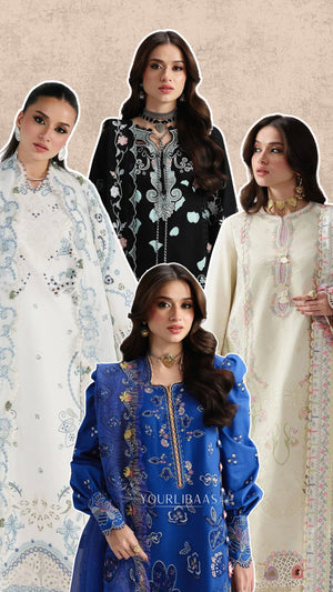 Qalamkar Chikankari Lawn
