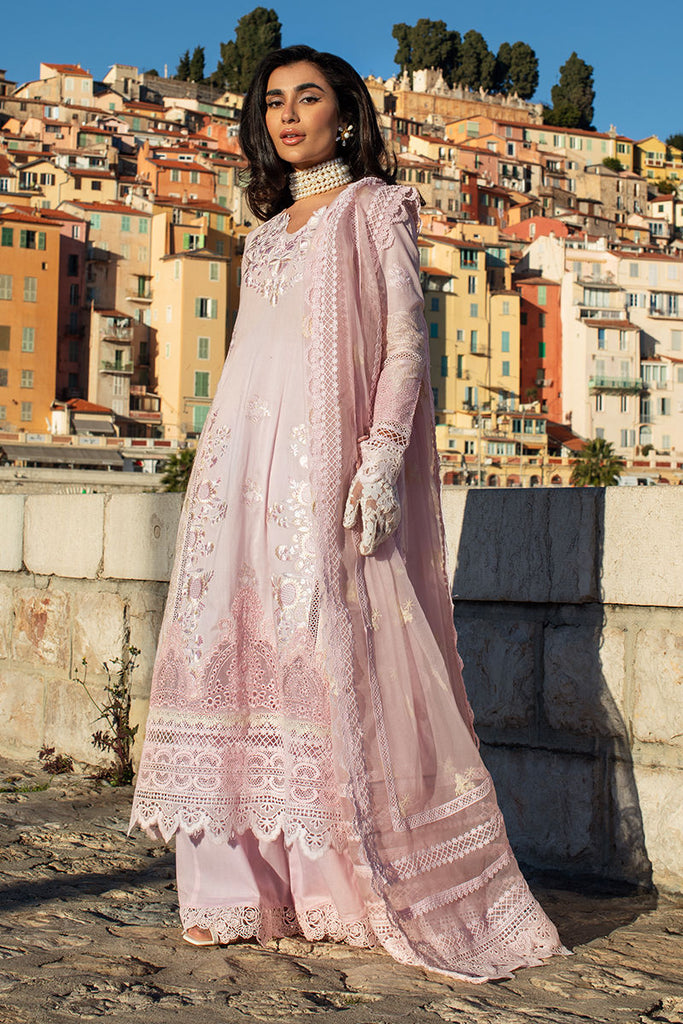 Ansab Jahangir Zoha Luxury Lawn – Pink Lady Apple