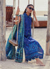 Farah Talib Aziz WES Luxury Lawn – Beryl Deep Blue