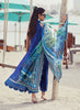 Farah Talib Aziz WES Luxury Lawn – Beryl Deep Blue