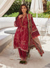 Farah Talib Aziz WES Luxury Lawn – Rosemary Red