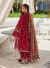 Farah Talib Aziz WES Luxury Lawn – Rosemary Red