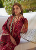 Farah Talib Aziz WES Luxury Lawn – Rosemary Red