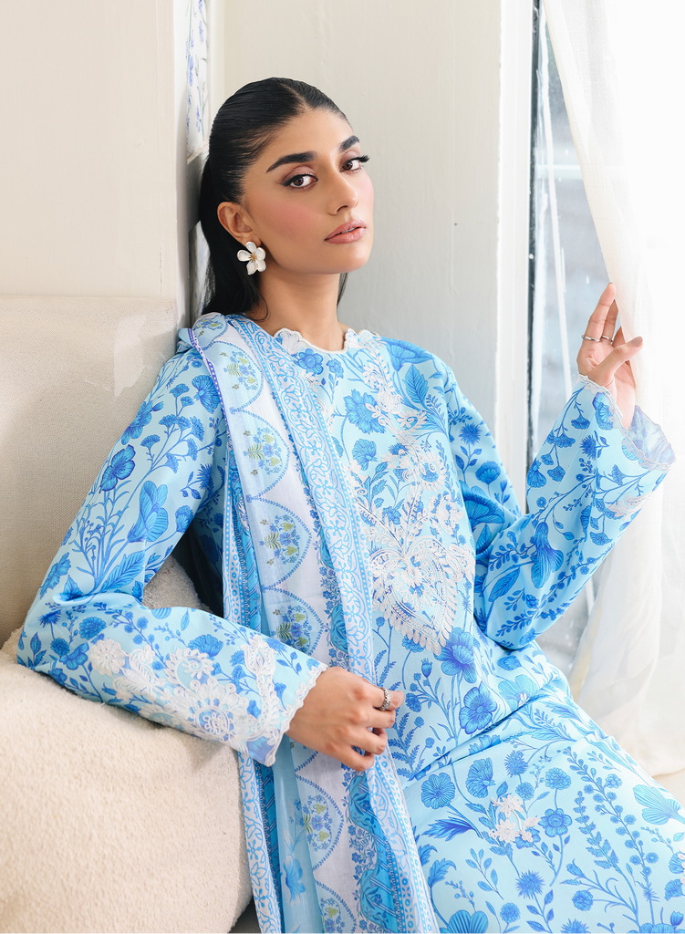 RajBari Nissa Floral Symphony Lawn – N-07