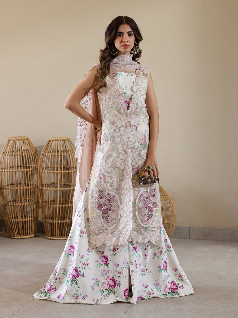 Faiza Faisal Marine Luxury Lawn – ELISHA