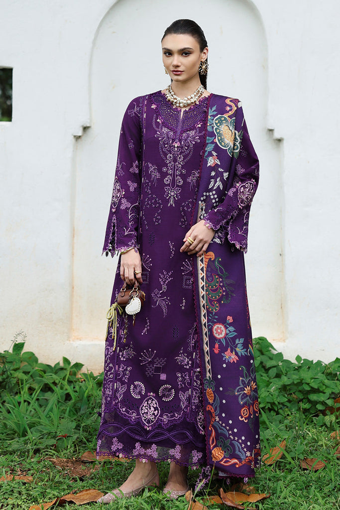 Qalamkar Qline Linen Fall – KL-15 IRIS