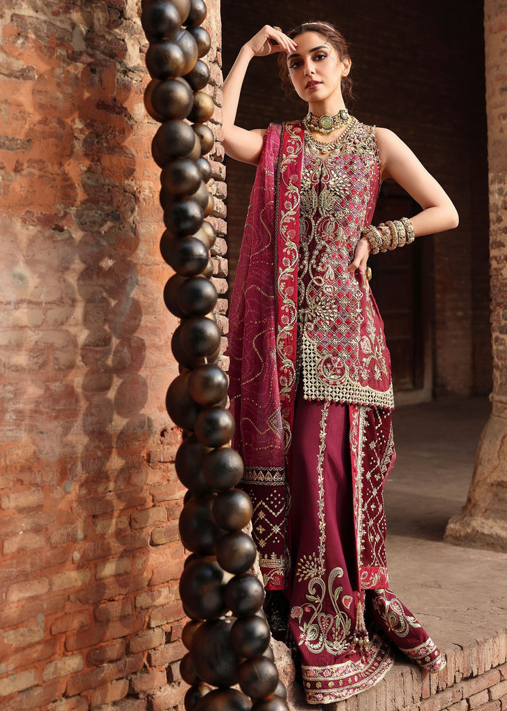 Crimson Jhilmil Luxury Wedding Formals – NAZO