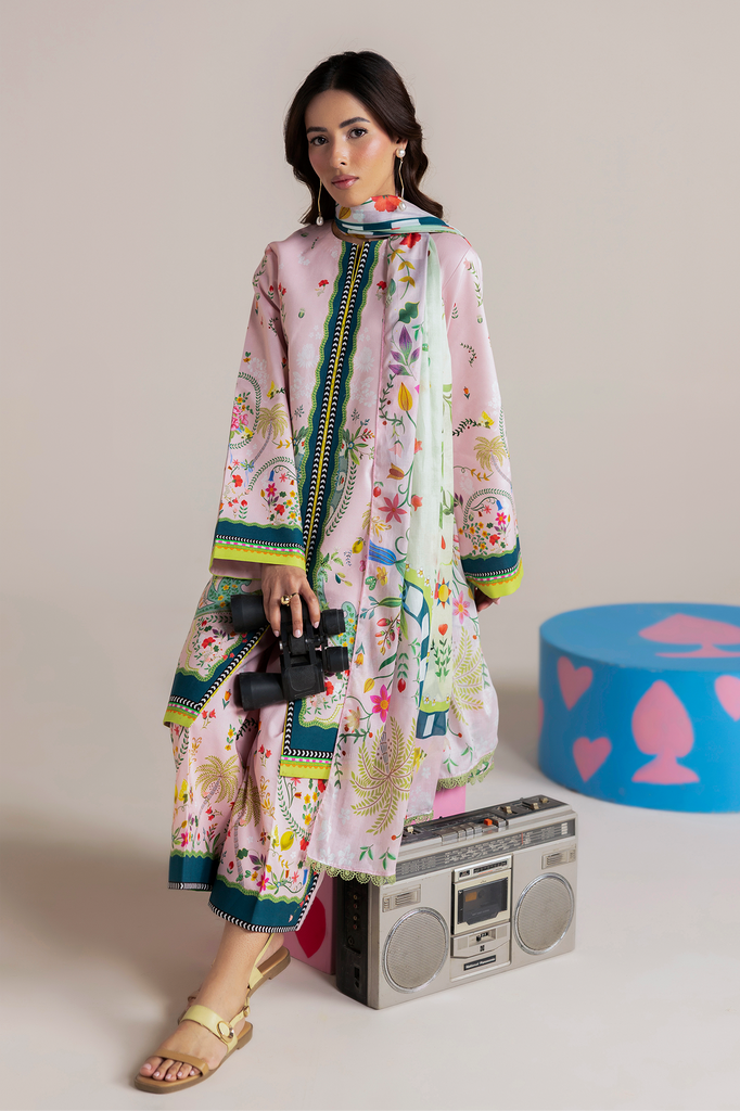 RajBari Amal Summer Prints 3Pc Lawn Suit – D-11