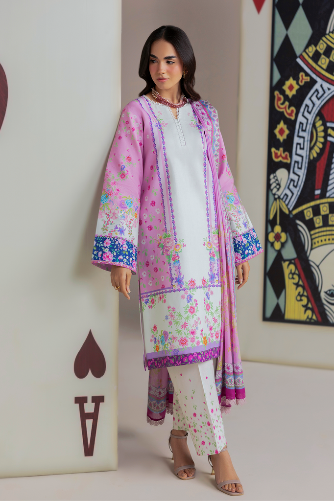 RajBari Amal Summer Prints 3Pc Lawn Suit – D-15
