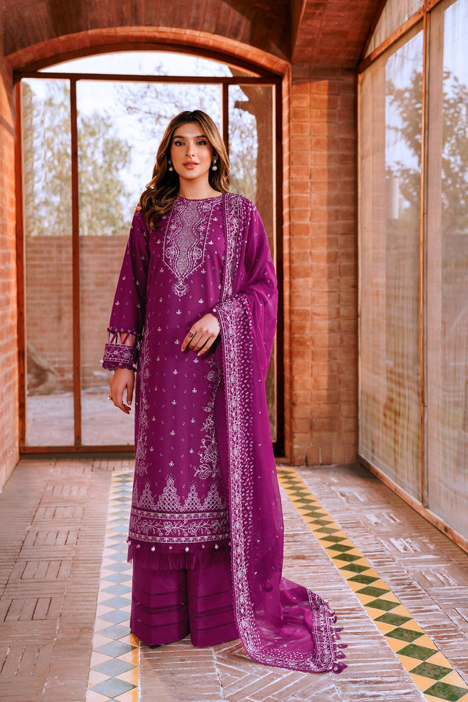 Farasha Dastoor Embroidered Lawn Collection – Tempting Bery