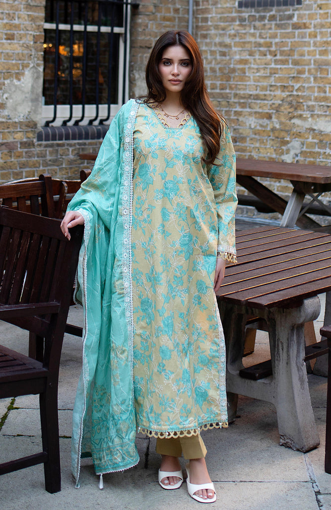 Al Zohaib Dhagakari Lawn  – DKE-26-12