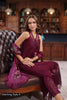 Saadia Asad Eid Luxury Schiffli Laserkari Lawn – D12- Plum