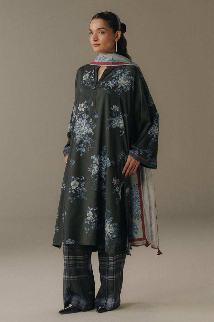 Zara Shahjahan Coco Prints Winter Edit V – Hushed Ember-6B