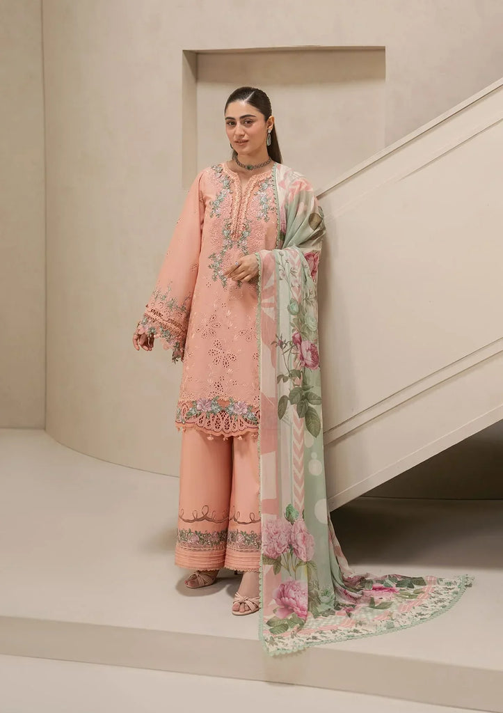 Elaf ECraft Chikankari Lawn – EHC-3B DUSTROSE