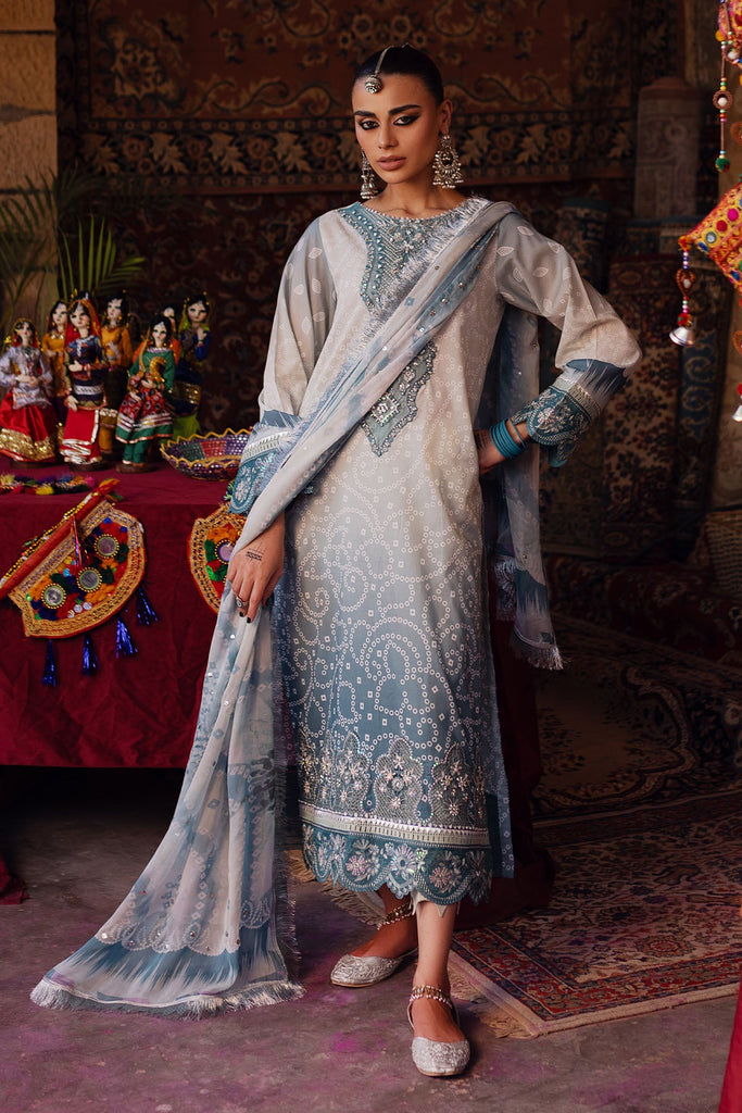 Nureh Bazaar Festive Lawn Collection – NS-130
