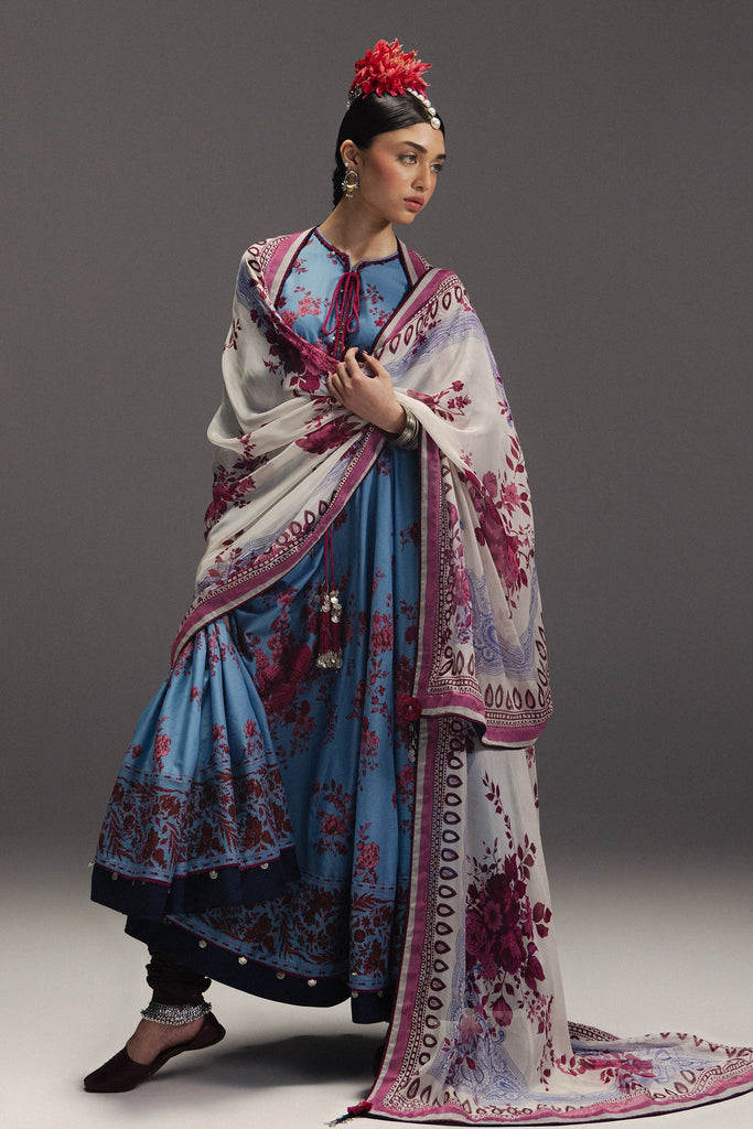 Zara Shahjahan Anarkali Festive Luxury Lawn – Falak Ara-D2