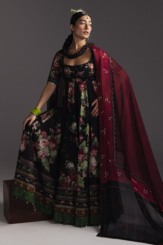 Zara Shahjahan Anarkali Festive Luxury Lawn – Shehzadi-D5